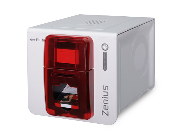 Evolis ZENIUS Impresora para Tarjetas PVC, 300 x 300DPI, USB 3.0, Blanco/Rojo