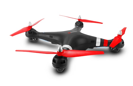 Drone Evorok Dragon, 4 Rotores, 150 Metros, Negro/Rojo
