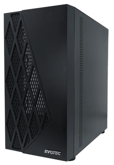 Gabinete Evotec Taipei, Micro-Tower, Micro-ATX/Mini-ITX, USB 2.0/3.0, sin Fuente, 3 Ventiladores Instalados, Negro