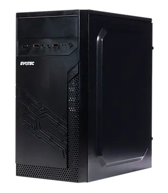 Gabinete Evotec Praga, Mini-Tower, Mini-ITX, USB 2.0/3.0, con Fuente de 500W, 3 Ventiladores Instalados, Negro