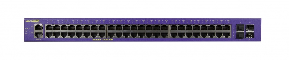 Switch Extreme Networks Gigabit Ethernet Summit X430-48t, 48 Puertos 10/100/1000Mbps + 4 Puertos SFP, 104 Gbit/s, 16.000 Entradas - Administrable