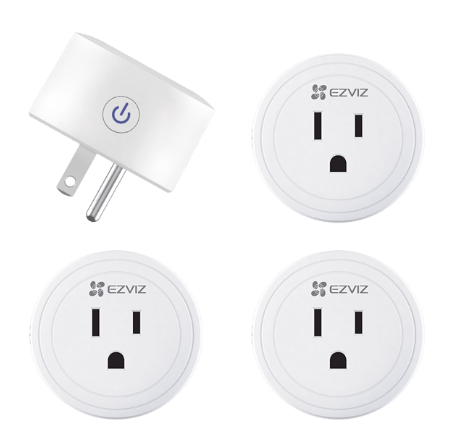 Ezviz Smart Plug T30/K4, Wi-Fi, 4 Conectores, 1600W, 10A, 4 Piezas