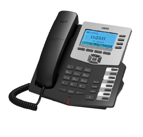 Fanvil Teléfono IP C62, Alámbrico, 2 Líneas, 8 Teclas Programables, Altavoz, Negro