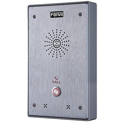 Fanvil Intercomunicador I12-01P, 2 líneas SIP, Altavoz, Alámbrico, Gris