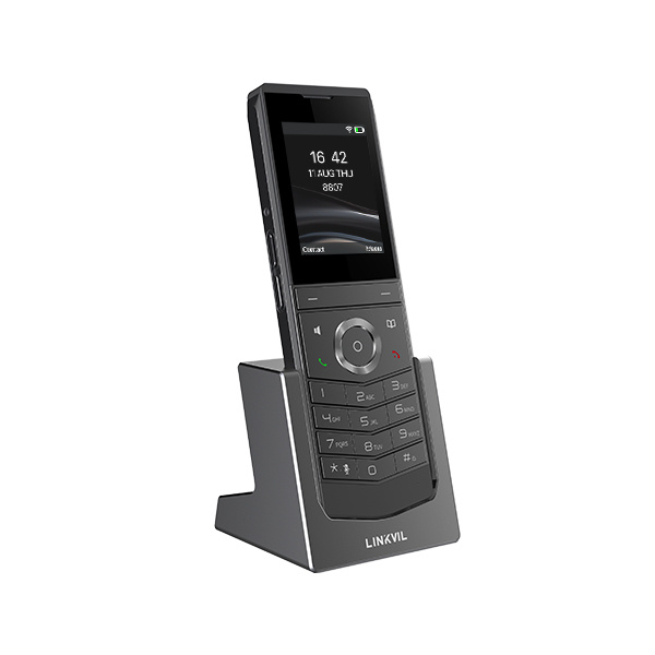 Fanvil Teléfono IP con Pantalla W611W 2.4", Inalámbrico, WiFi, 4 Líneas, Altavoz, Negro