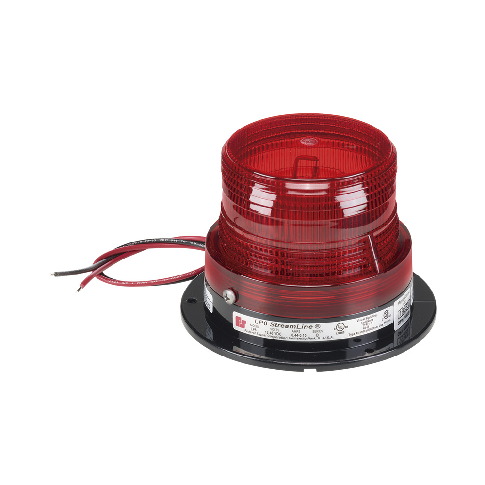 Federal Signal Estrobo LP6, LED, Alámbrico, 120V, Rojo