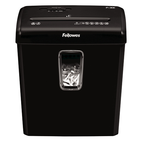 Fellowes Trituradora de Corte Cruzado PowerShred P-30C, hasta 6 Hojas, 15 Litros