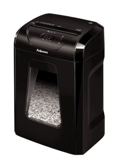 Fellowes Trituradora de Corte Cruzado Powershred 12C, 12 Hojas, 19 Litros, Negro