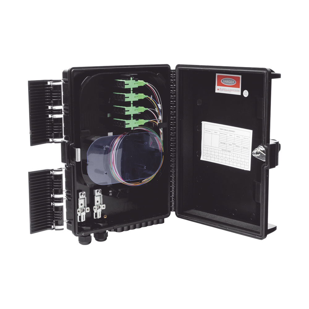 FiberHome Empalme para 24 Fusiones de Fibra Óptica, Interior/Exterior, 16 acopladores SC/APC