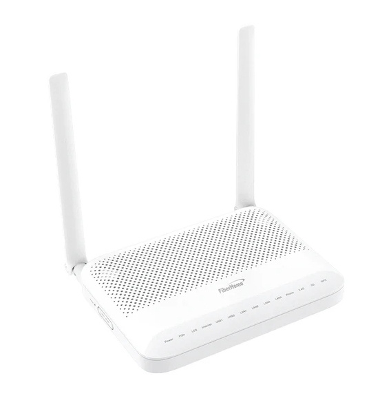 Router Fiberhome Gigabit Ethernet de Banda Dual MU-MIMO Firewall HG6145D2 Wi-Fi 6, Inalámbrico, 4x RJ-45, 2.4/5GHz, con 2 Antenas Externas