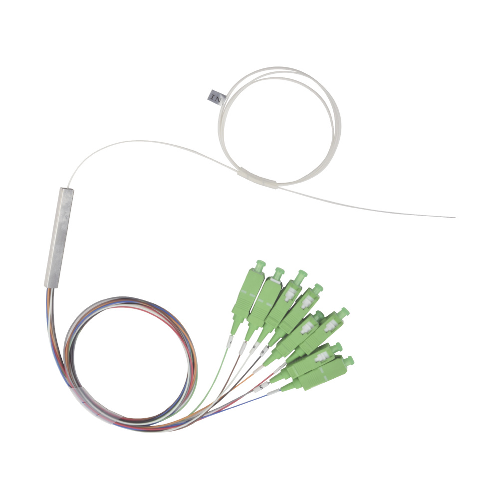 FiberHome Cable Divisor Óptico PLC, 1 x 8, con Conectores