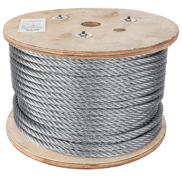 Fiero Bobina de Cable de Acero 48818, 7/16", 75 Metros