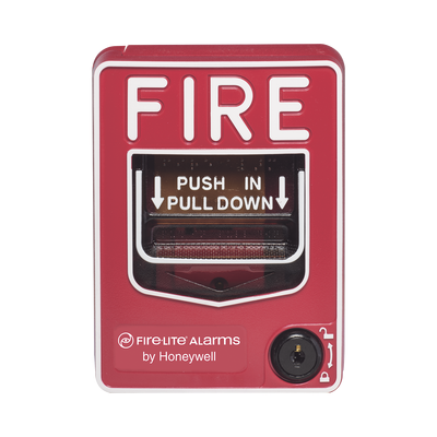 Fire-Lite Estación Manual de Emergencia, Alámbrico, Rojo, Texto en Inglés