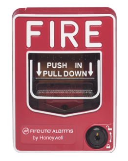 Fire-Lite Estación Manual Contra Incendio BG-12LOB, Exterior, Rojo/Blanco