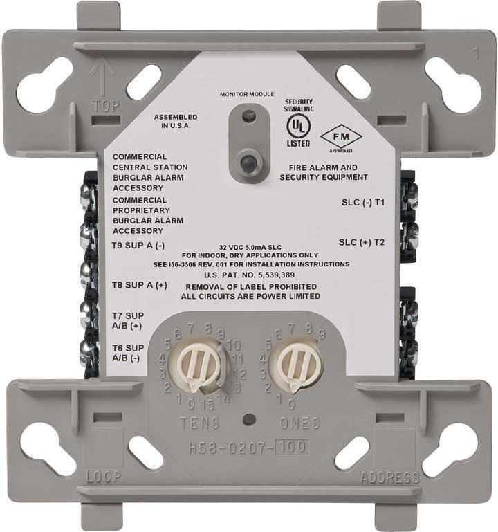 Fire-Lite Módulo de Monitoreo de Doble Entrada MDF-300, Alámbrico