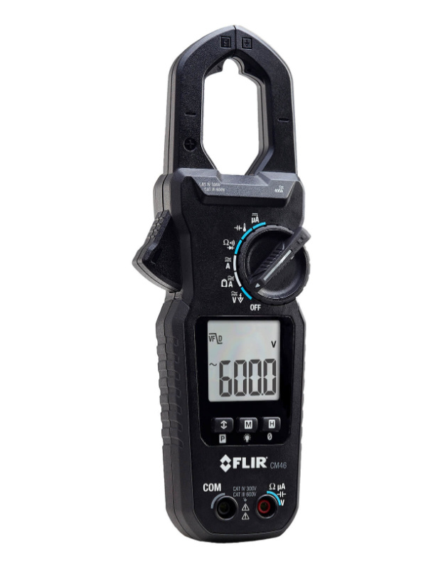 Flir Amperímetro de Gancho FLIR-CM46, CAT III 600V/CAT IV 300V, Negro