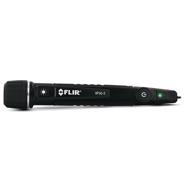 Flir Detector de Voltaje, min 90V - máx 1000V, con Triple Alarma y Linterna, Negro