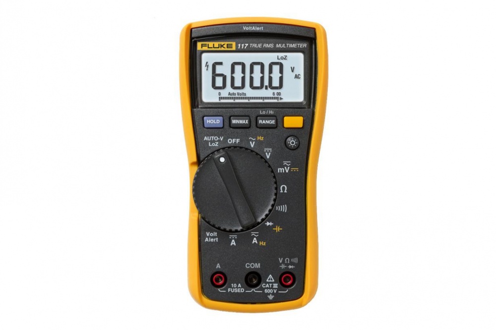 Fluke Multímetro con Detector de Tensión, 6000 - 0.001V