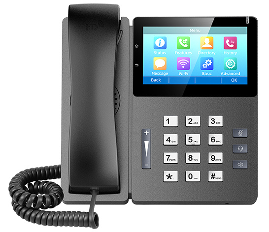 Flyingvoice Teléfono IP FIP15G PLUS 4.3", Alámbrico, 10 Líneas, Altavoz, Gris