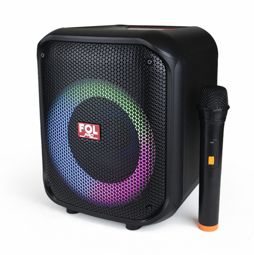 FOL Bocina Portátil FS-L1216M, Bluetooth, Alámbrico/Inalámbrico, USB-A, 50W, Negro
