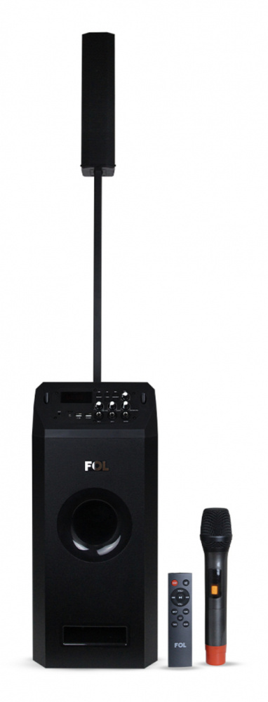 FOL Bafle FS-T108, Bluetooth, Inalámbrico, 300W RMS, Negro