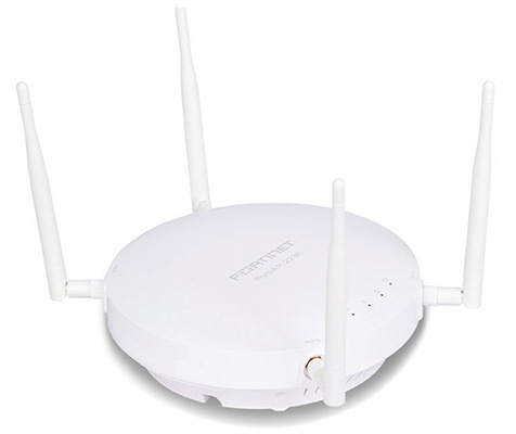 Access Point Fortinet de Banda Dual FortiAP 223E, 1167 Mbit/s, 1x RJ-45, 2.4/5GHz, 4 Antenas Externas de 5dBi ― Requiere Licencia Adicional para garantía, contacta a servicio al cliente. ― ¡Limitado a 5 unidades!