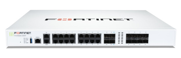 Firewall Fortinet con Firewall FortiGate 200F, Alámbrico, 27Gbit/s, 16x RJ-45, 4x SFP+ ― Requiere Licencia Adicional para garantía, contacta a servicio al cliente. ― ¡Limitado a 5 unidades!