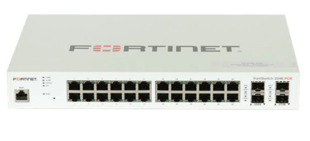 Switch Fortinet Gigabit Ethernet 224E-POE, 24 Puertos 10/100/1000Mbps (12x PoE) + 4 Puertos SFP, 56 Gbit/s, 16.000  Entradas - Administrable ― Requiere Licencia Adicional para garantía, contacta a servicio al cliente. ― ¡Limitado a 5 unidades!