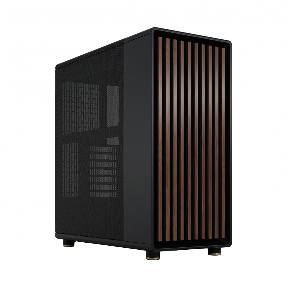 Gabinete Fractal Design North Mesh con Ventana, Midi-Tower, ATX/Mini-ITX/Micro-ATX, USB 3.0, sin Fuente, 2 Ventiladores Instalados, Negro
