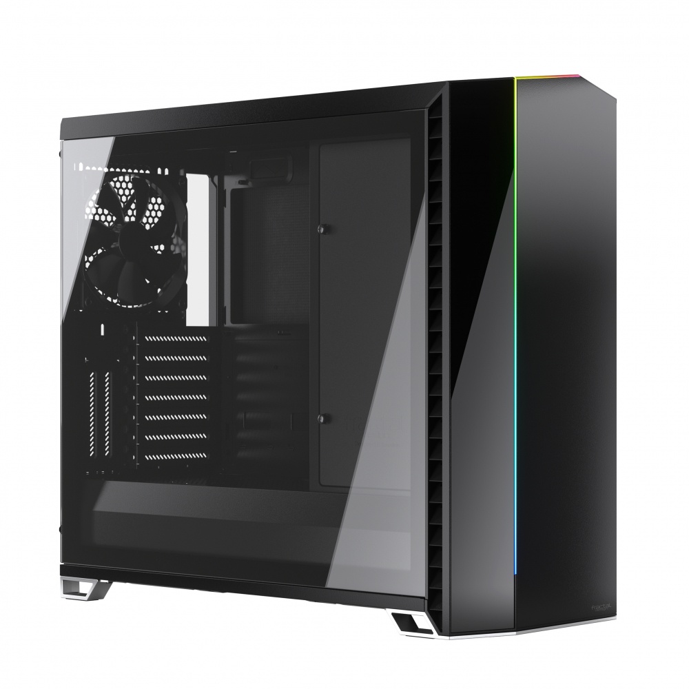 Gabinete Fractal Design Vector RS con Ventana RGB, Tower, ATX/EATX/ITX/micro ATX, USB 3.2, sin Fuente, Negro