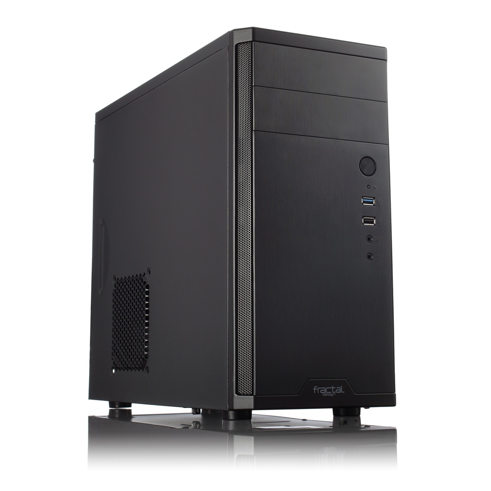 Gabinete Fractal Design Core 1100, Mini-Tower, Micro-ATX/Mini-ITX, USB 2.0/3.0, sin Fuente, 1 Ventilador Instalado, Negro