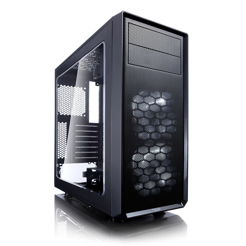 Gabinete Fractal Design Focus G, Midi-Tower, ATX/Micro-ATX/Mini-ITX, USB 2.0/3.0, sin Fuente, 2 Ventiladores Instalados, Negro 