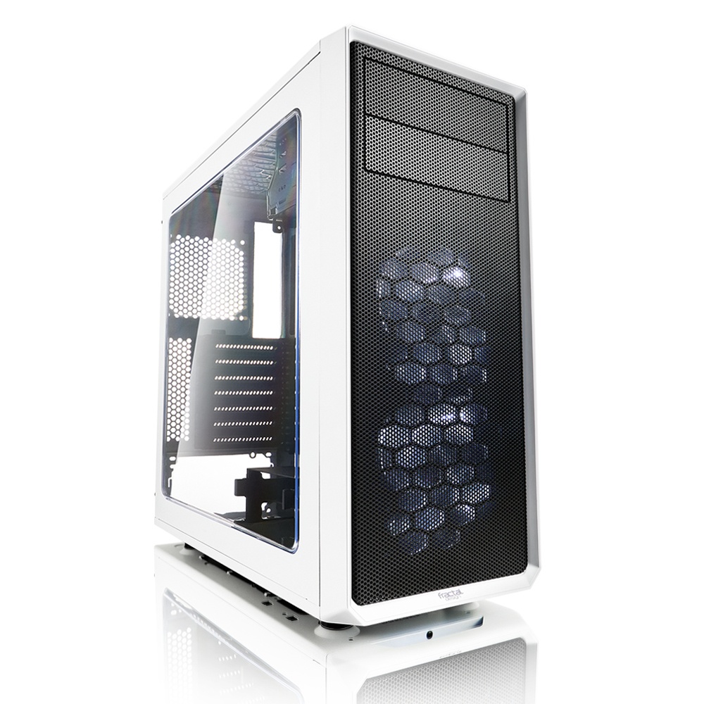 Gabinete Fractal Design Focus G, Midi-Tower, ATX/Micro-ATX/Mini-ITX, USB 2.0/3.0, sin Fuente, 2 Ventiladores Instalados, Blanco 