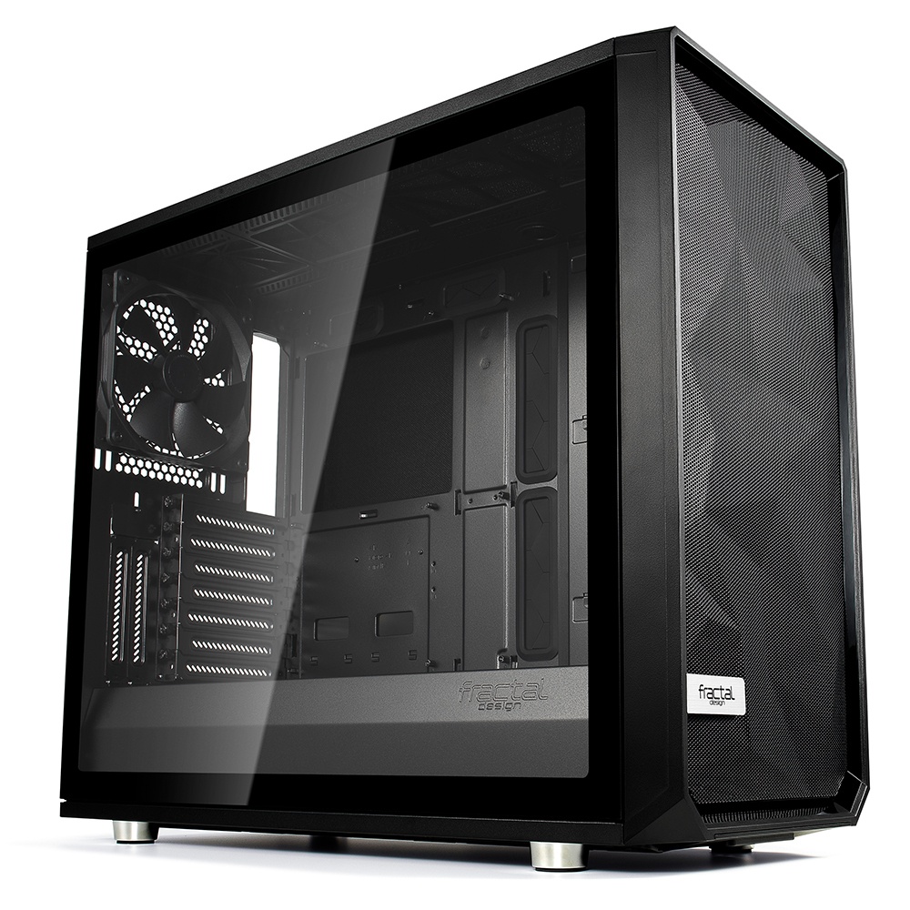 Gabinete Fractal Design Meshify S2 Black – TG, Midi-Tower, ATX/EATX/ITX/Mini-ATX, USB 3.0, sin Fuente, Negro