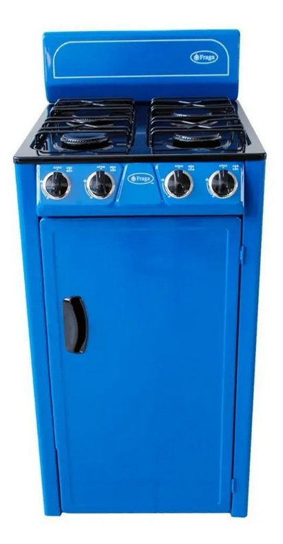Fraga Parrilla de Gas con Gabinete P225, 4 Quemadores, Azul