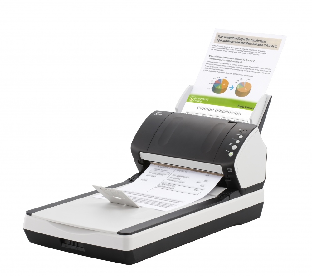 Scanner Fujitsu fi-7240, 600 x 600 DPI, Escáner Color, Escaneado Dúplex, USB, Negro/Blanco