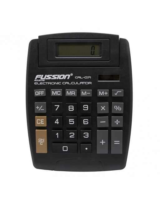 Fussion Acustic Calculadora Básica CAL-071, 8 Dígitos, Batería/Energía Solar