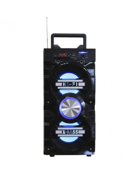 Fussion Acustic Bocina Portátil ISP-8550, Bluetooth, Inalámbrico, 300W, USB, Negro