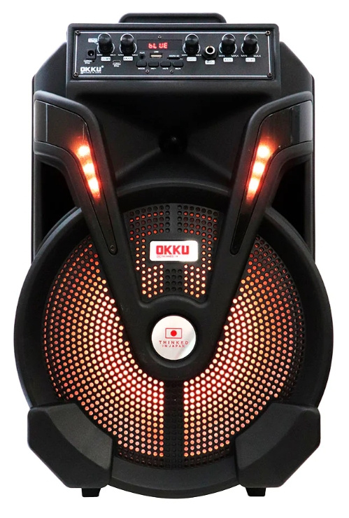 Fussion Acustic Bafle OB712001, 12”, Bluetooth, Inalámbrico, 15W RMS, Negro