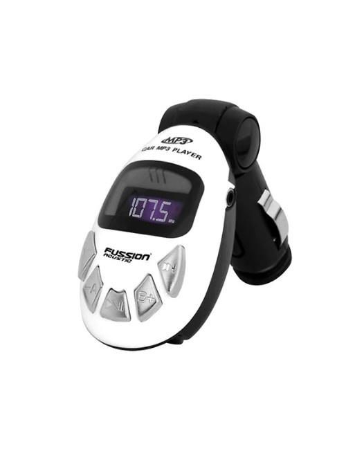 Fussion Acustic Transmisor FM para Auto RF-1511WH, USB-A, Negro/Blanco