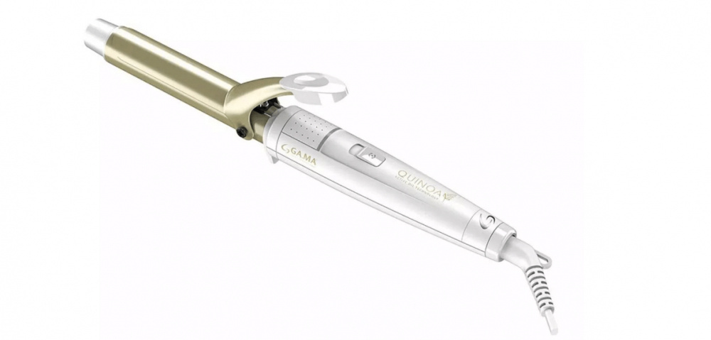 Gama Italy Rizadora de Cabello RGSTD-N 25 QUINOA, 220 °C, Blanco