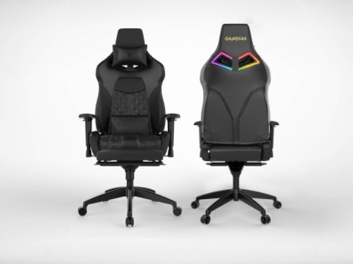 Gamdias Silla Gamer Achilles P1 L, hasta 150Kg, Negro