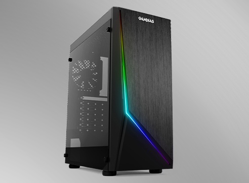 Gabinete Gamdias ARGUS E1, Midi-Tower, ATX/Micro-ATX/Mini-ITX, USB 2.0/3.0, sin Fuente, 1 Ventilador Instalado, Negro 