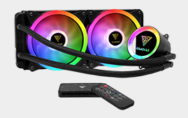 Gamdias CHIONE M2-240R Enfriamiento Liquido para CPU, 2x 120mm, 2000RPM