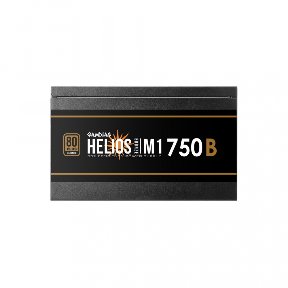 Fuente de Poder Gamdias HELIOS M1 80 PLUS Bronze, 24-pin ATX, 140mm, 750W