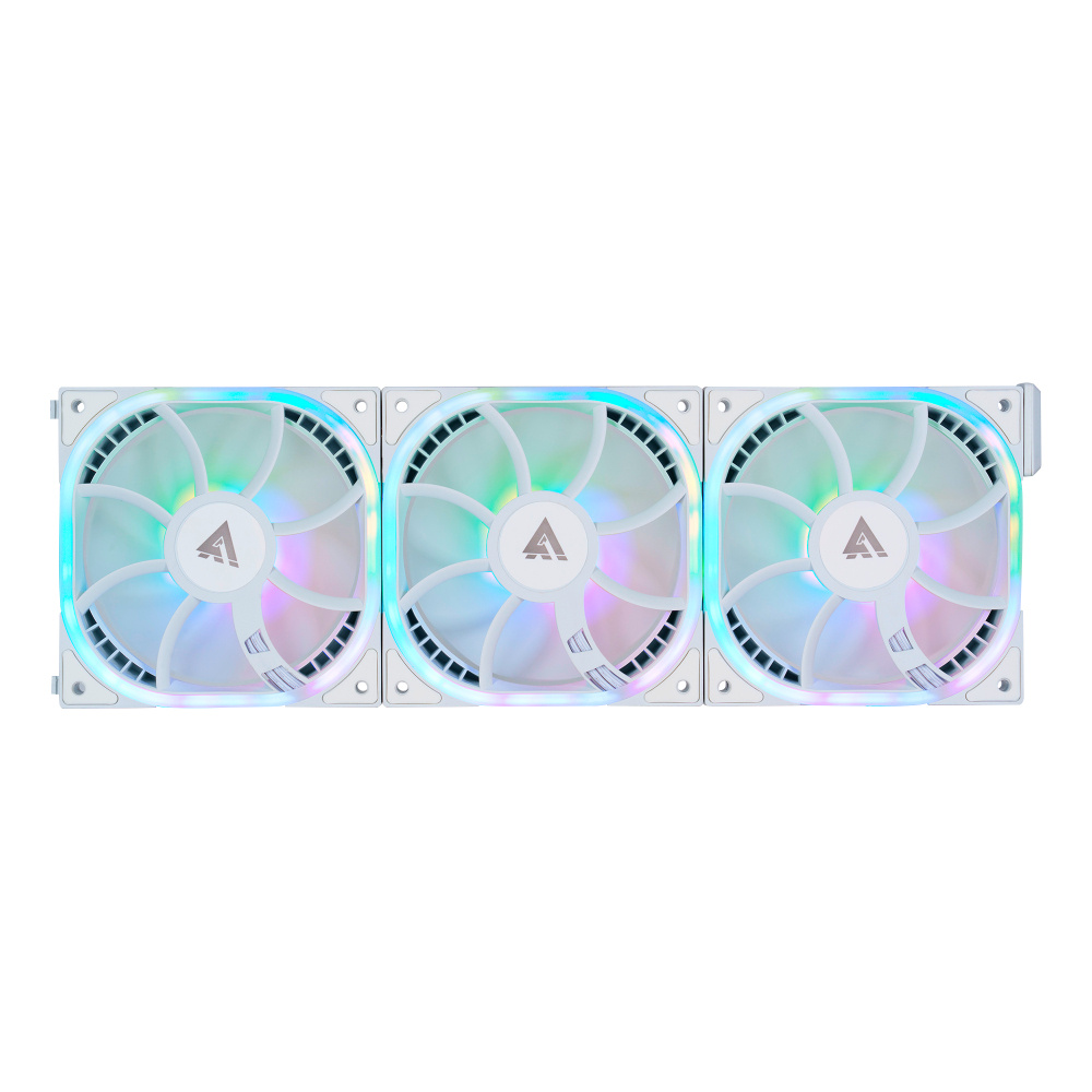 Ventilador Game Factor FKG500-WH, 3x 120mm, 1900RPM, ARGB, Blanco 