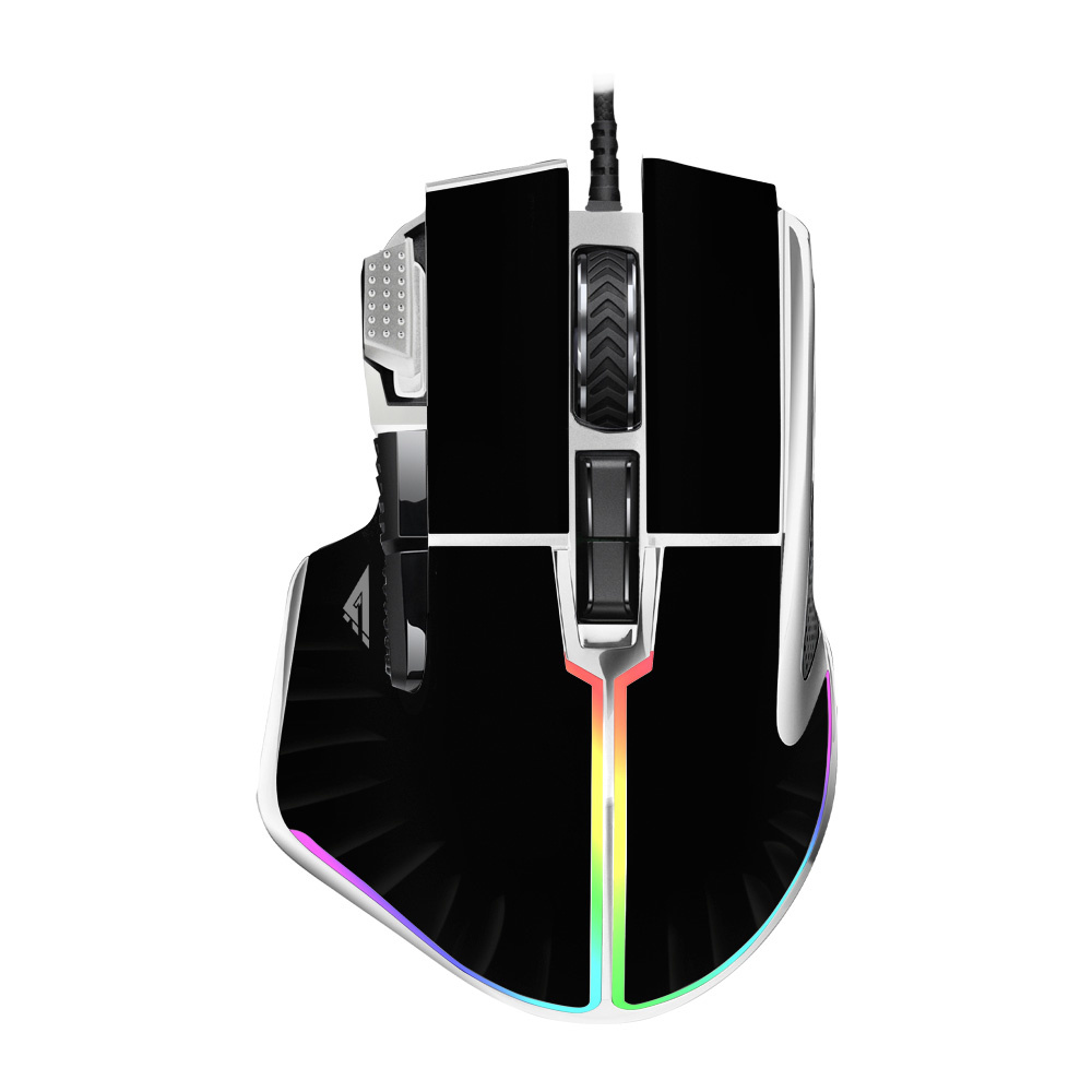 Mouse Gamer Ergonómico Game Factor MOG602-BK, Alámbrico, Óptico, 19.000DPI, USB-A, Negro