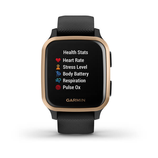 Garmin Smartwatch Venu SQ Music, Touch, Bluetooth, Android/iOS, Negro - Resistente al Agua