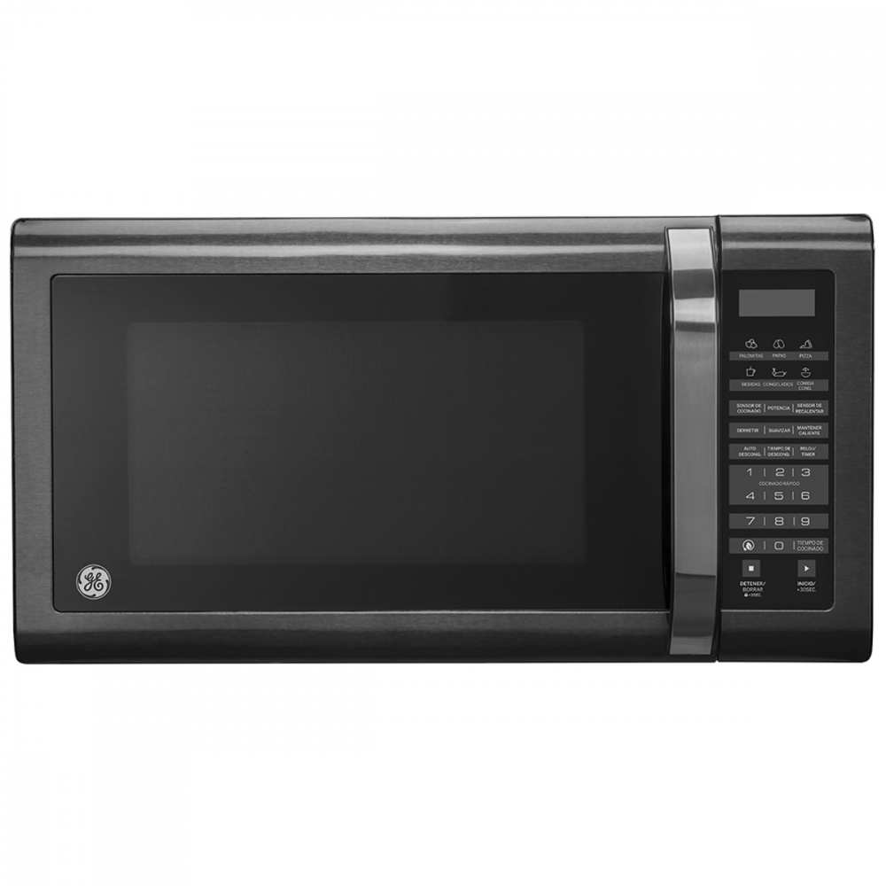 Ge Horno de Microondas MGE16XNEJS, 1.6 Pies Cúbicos, 1100W, 45 Litros, Negro