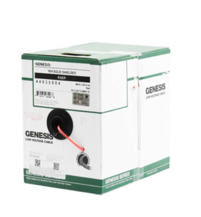 Genesis Bobina de Cable para Alarma 4403-5504, 4 Conductores, 18 AWG, 152 Metros, 1 Pieza